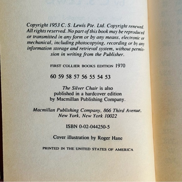 The Chronicles of Narnia Book 4 The Silver Chair CS Lewis Paperback Book - Picture 2 of 5